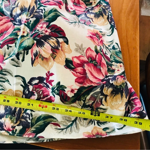 Vintage Midi Floral Cotton Dress by Albi-Ettes Size 11/12 - Picture 16 of 17